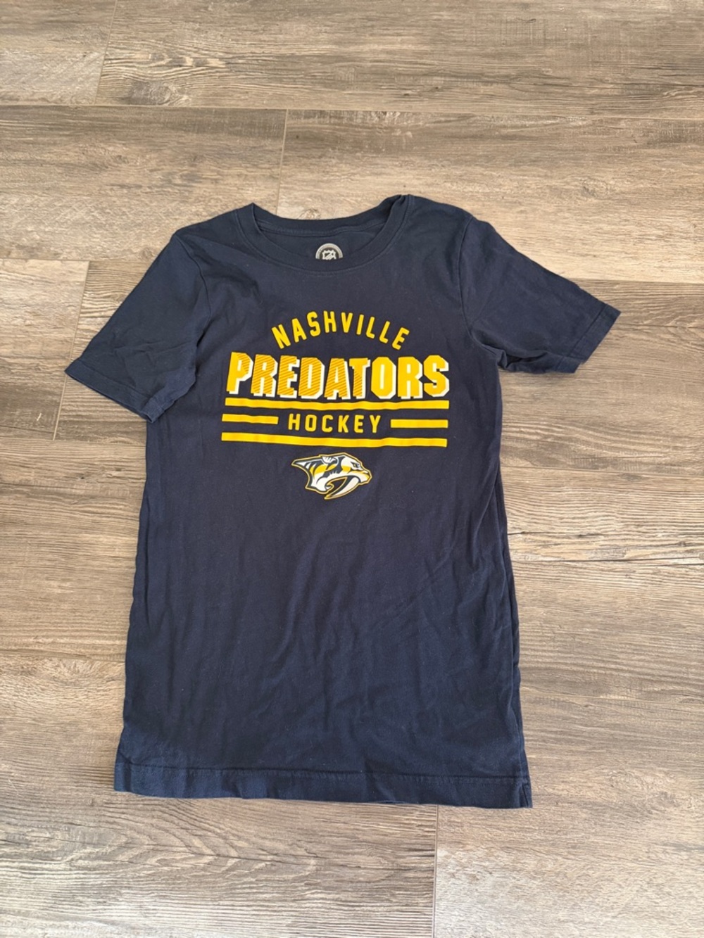 NHL Nashville Predators Youth Navy Hockey T-Shirt